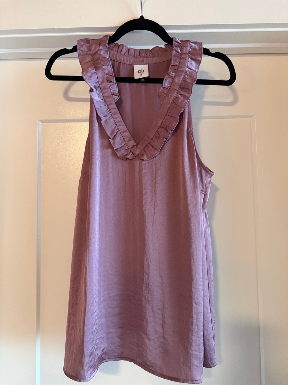 CAbi Ruffle V-Neck Sleeveless Camisole